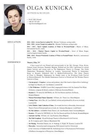 Reel Olga Kunicka 2023